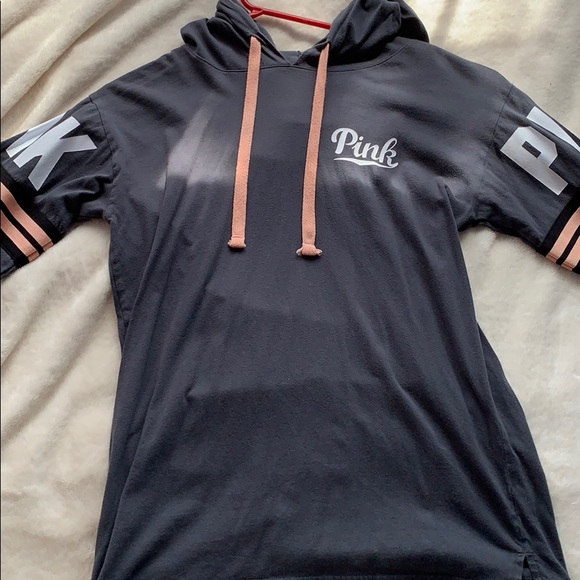 PINK Victoria's Secret Tops - VS Pink Grey Hoodie Pullover
